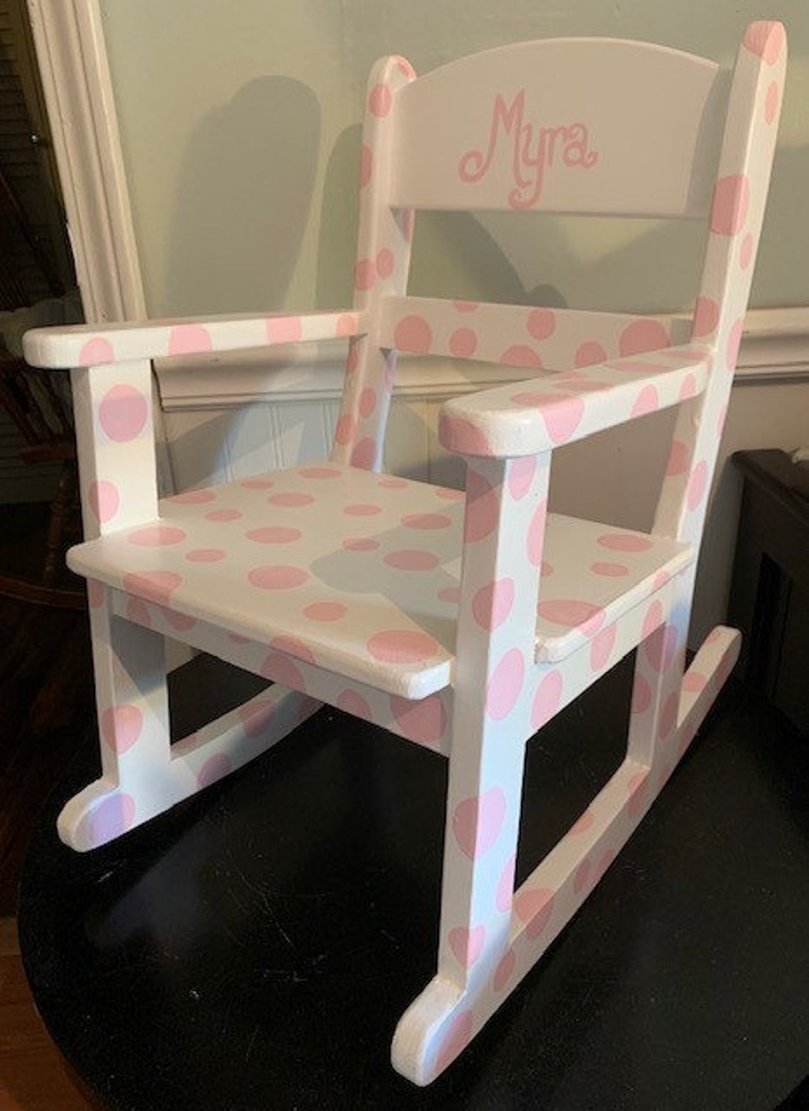 Personalized Child's Rocking Chair Precious in Pink Etsy