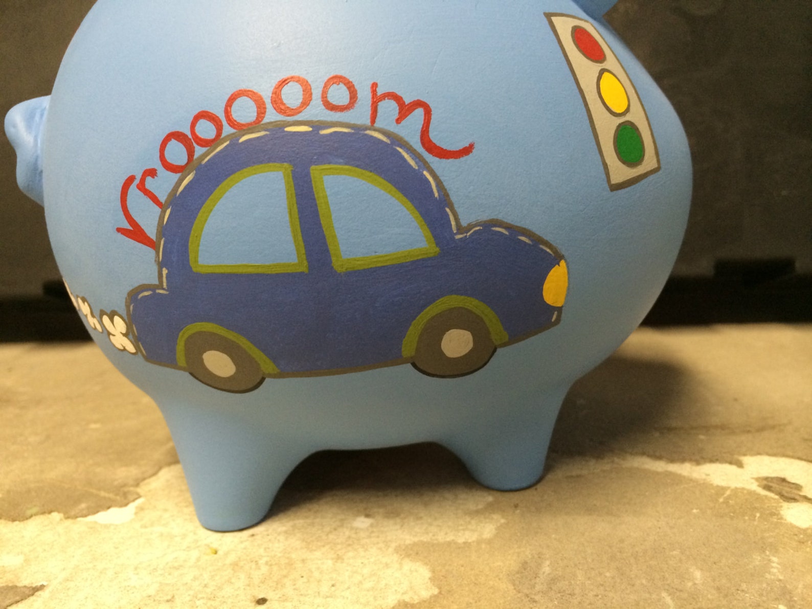 Piggy Bank Car Cars Cars Hand Made Hand Painted Etsy