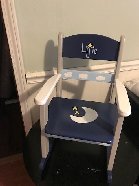 Goodnight Moon Rocking Chair Personalized Child's Rocking Chair: Goodnight Moon - Etsy
