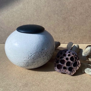 Raku ceramic box. Keep your jewelry and other souvenirs out of sight in this unique and timeless Japanese jewelry box