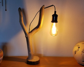 Lampe originale en bois flotté Oboisdormant