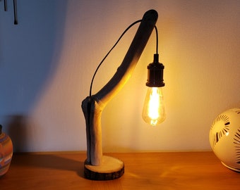 Lampe originale en bois flotté Oboisdormant