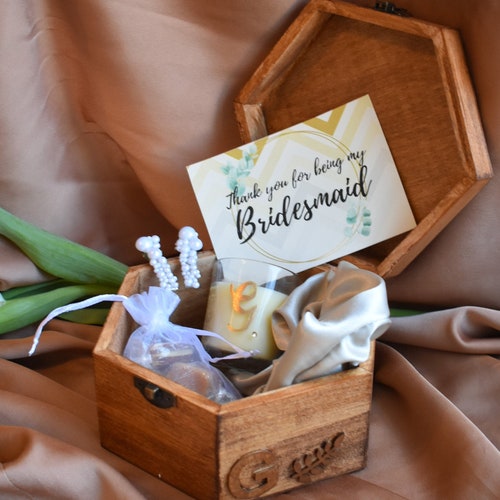 Filled/empty Bridesmaid Proposal Box Personalised Bridesmaid Etsy UK