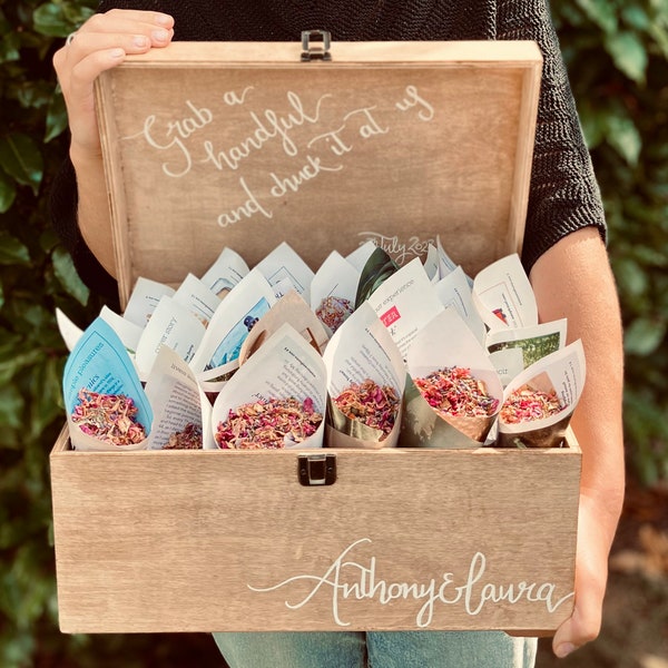 Wedding Confetti Box Etsy UK