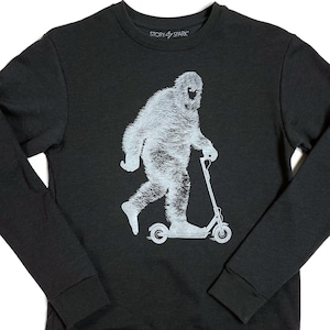 Sweat-shirt Bigfoot phosphorescent - Cadeau amusant pour les fans de sasquatch et les amateurs de yéti !