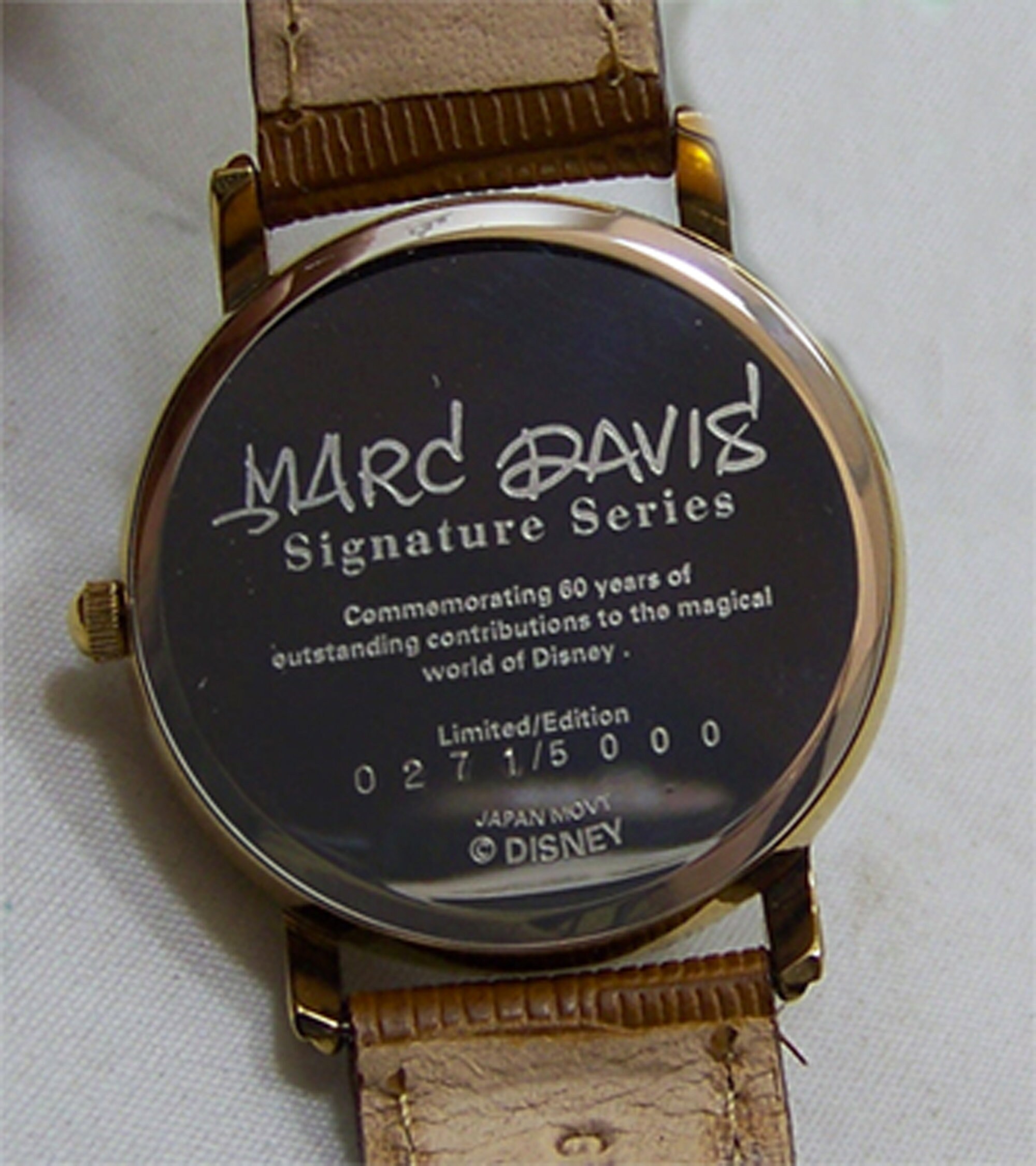 Marc Davis signature series ティンカーベル 時計 Tinker Bell Watch Disney Signature Series Artist Marc Davis