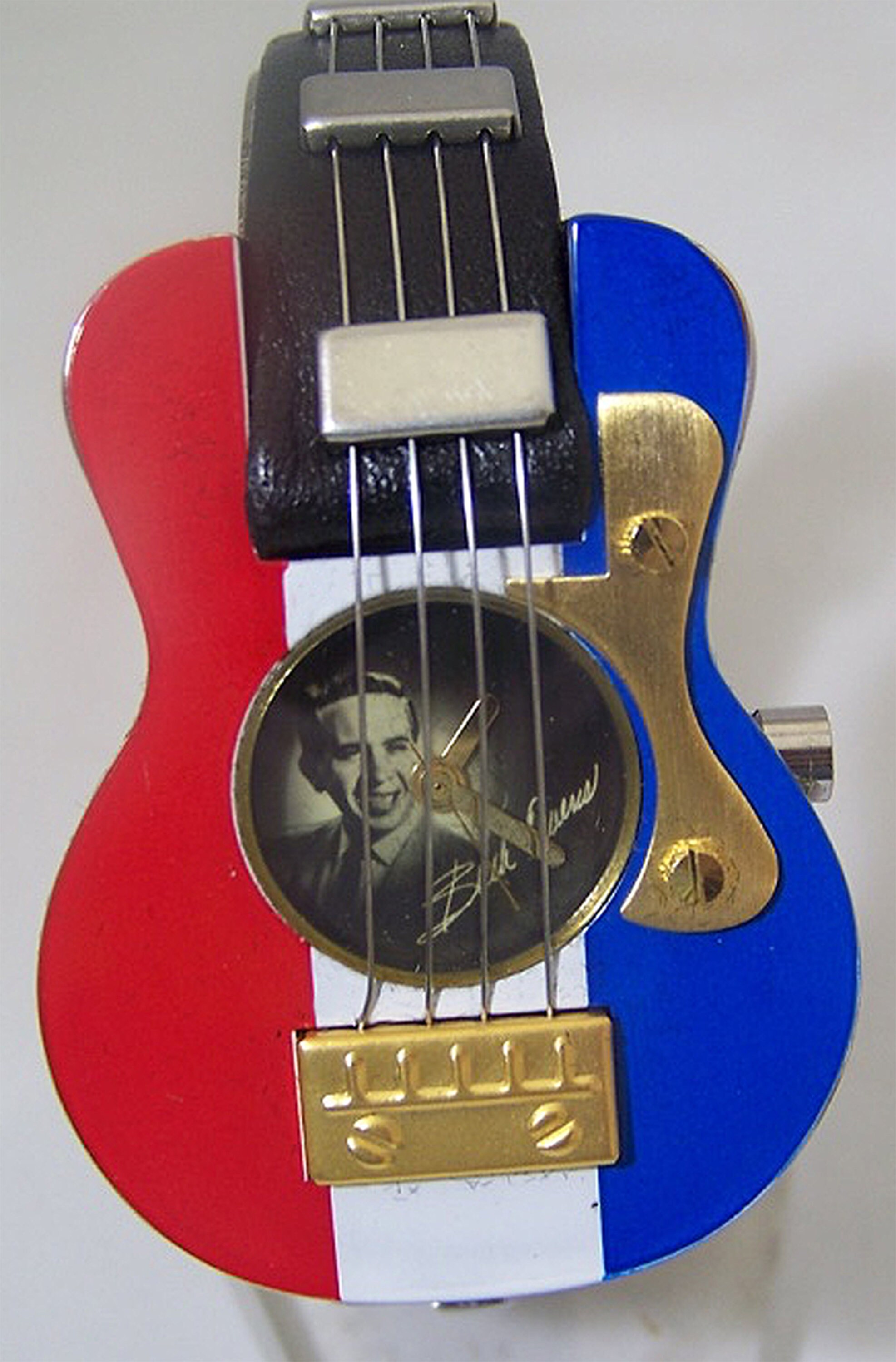 Buck Owens Guitar Watch Novelty Collectible Wristwatch 1997 