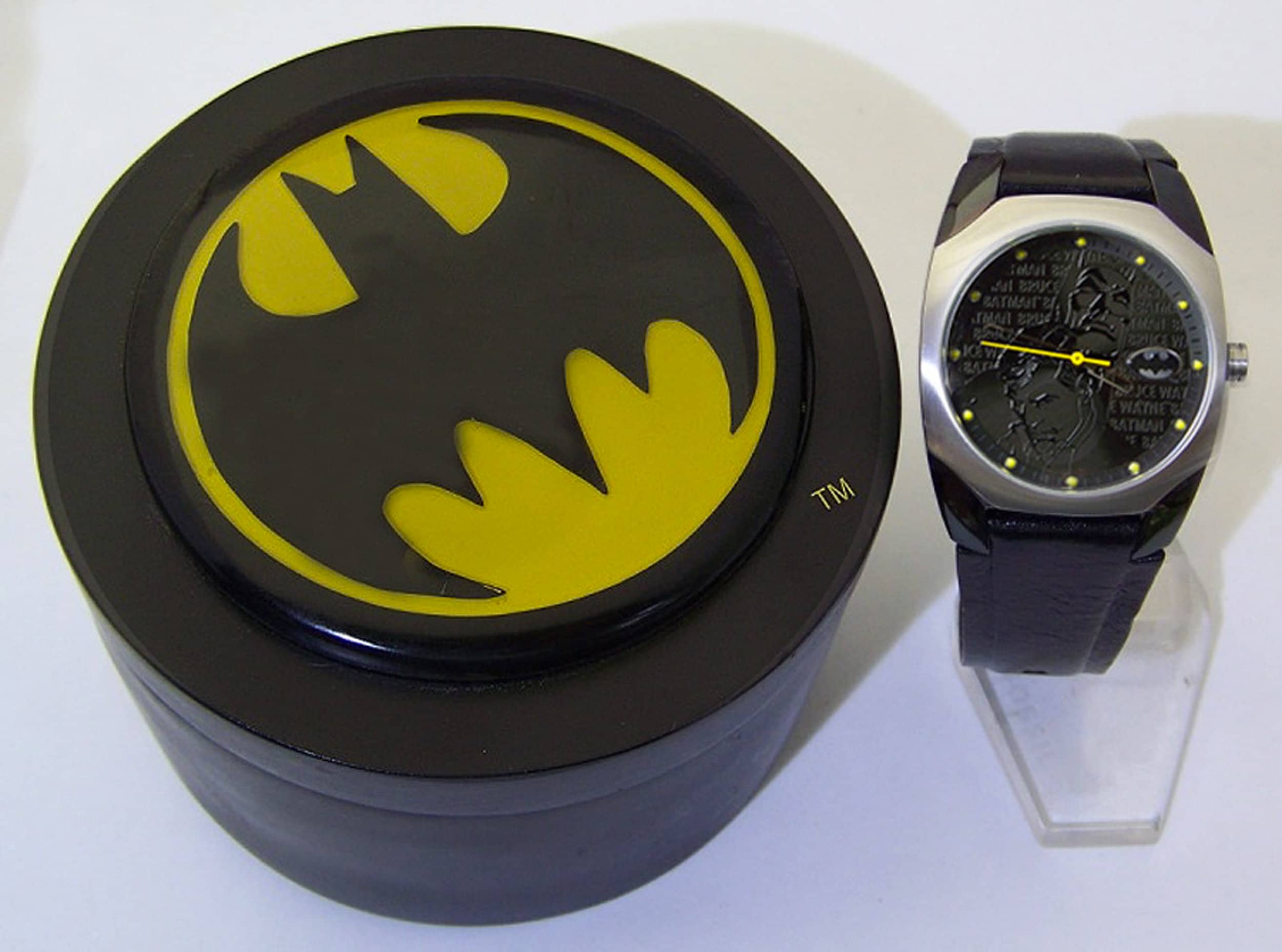 Batman Bruce Wayne Watch Fossil Lmt Ed 500 Wristwatch Rare