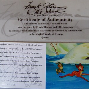 Bambi Watch Disney Artists Signature Series Limited Edition RARE image 5