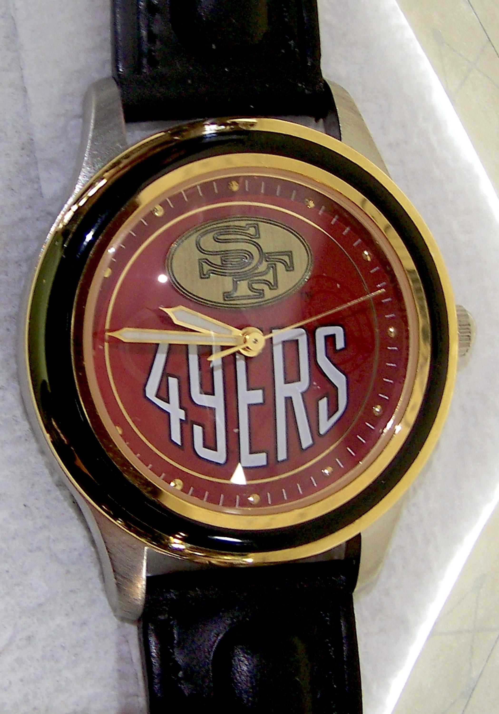 San Francisco 49ers Fossil Watch Vintage Dome Crystal 1994