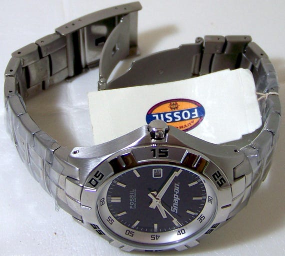 Snap on Tools Fossil Watch Mens Stainless Snapon Wristwatch New - Etsy
