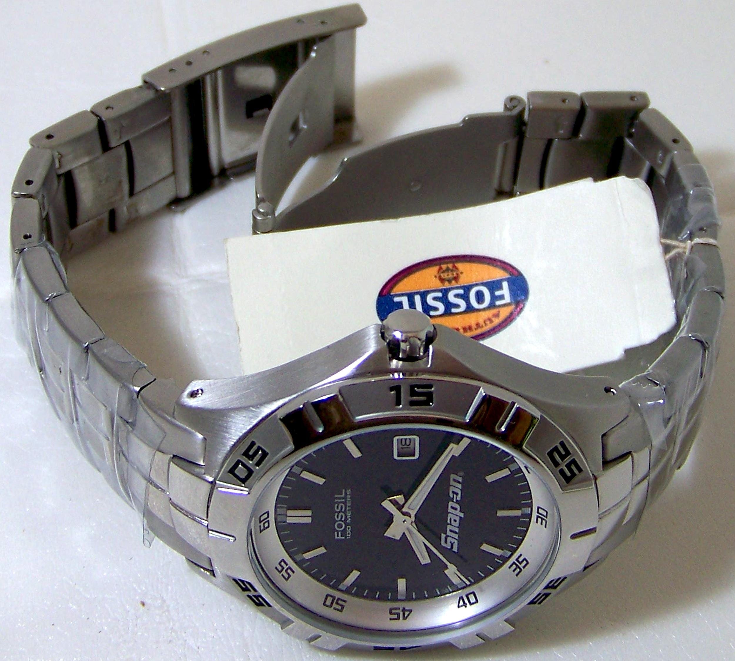 Snap on Tools Fossil Watch Mens Stainless Snapon Wristwatch New - Etsy