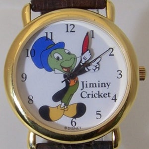 Jiminy Cricket Pedre Watch Disney Vintage Limited Edition Wristwatch