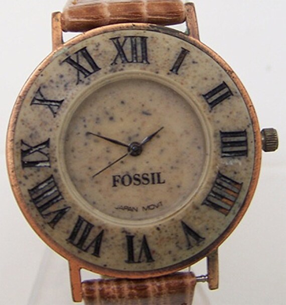 Fossil Vintage Watch Stone on Copper 
