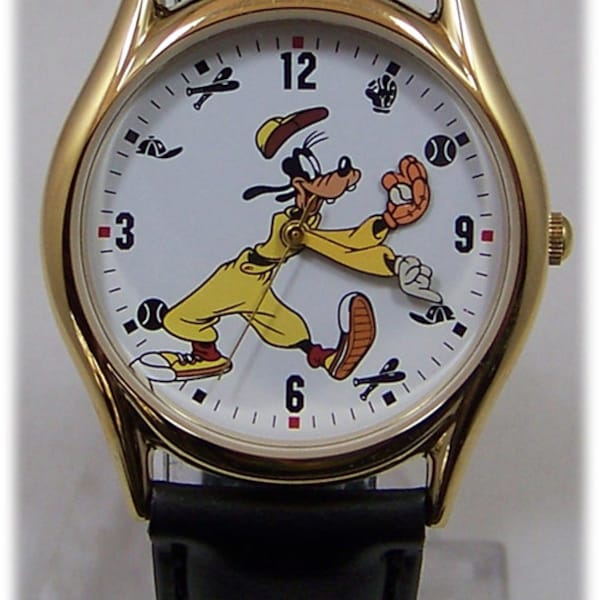 Goofy Backwards Watch Goofy Baseball Player Disney Channel Wristwatch