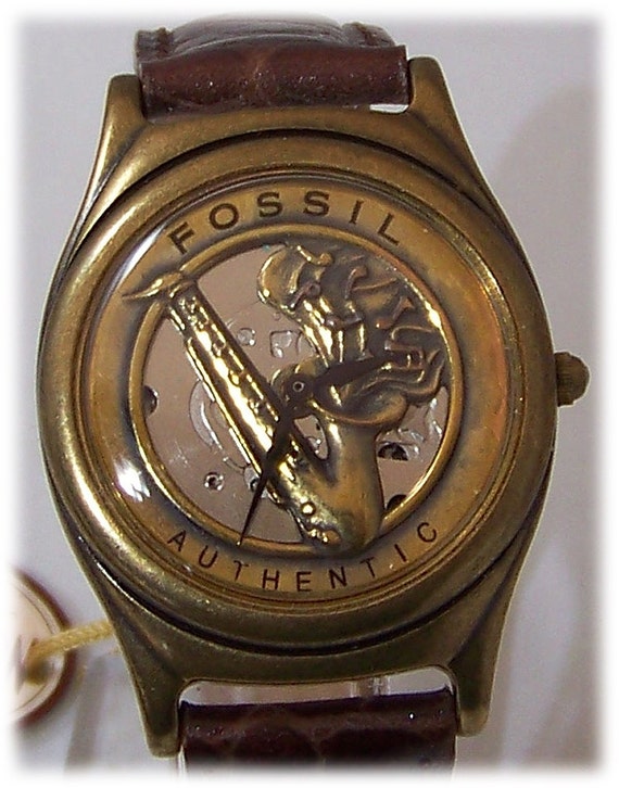 Vintage Sax Jazz Musicians Wristwatch 