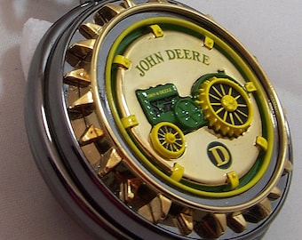 John Deere Franklin Mint Pocket Watch Model D Tractor Lmt Ed, New