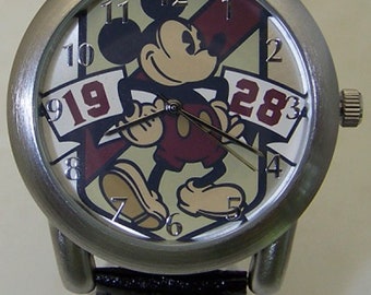 Disney Alice In Wonderland Watch Don't Be late Accutime MOP Wristwatch