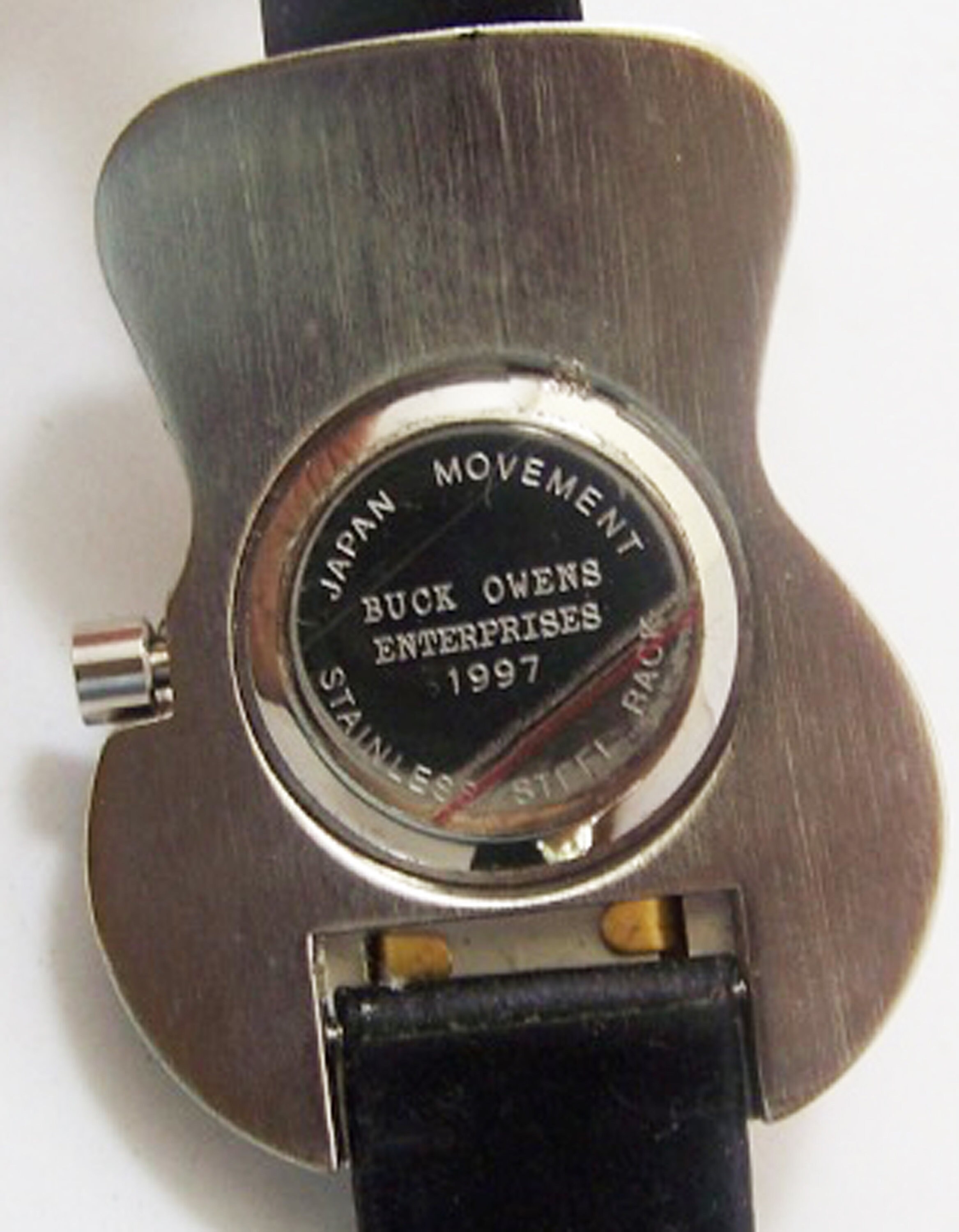 Buck Owens Guitar Watch Novelty Collectible Wristwatch 1997  display picture 1