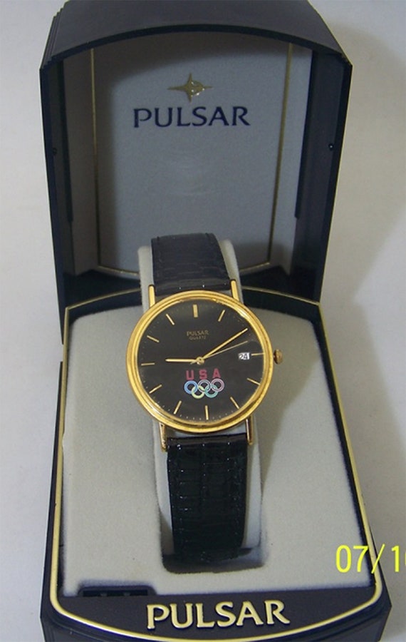 Pulsar Olympics USA Watch Seiko Gold Tone Quartz Collectors - Etsy Denmark