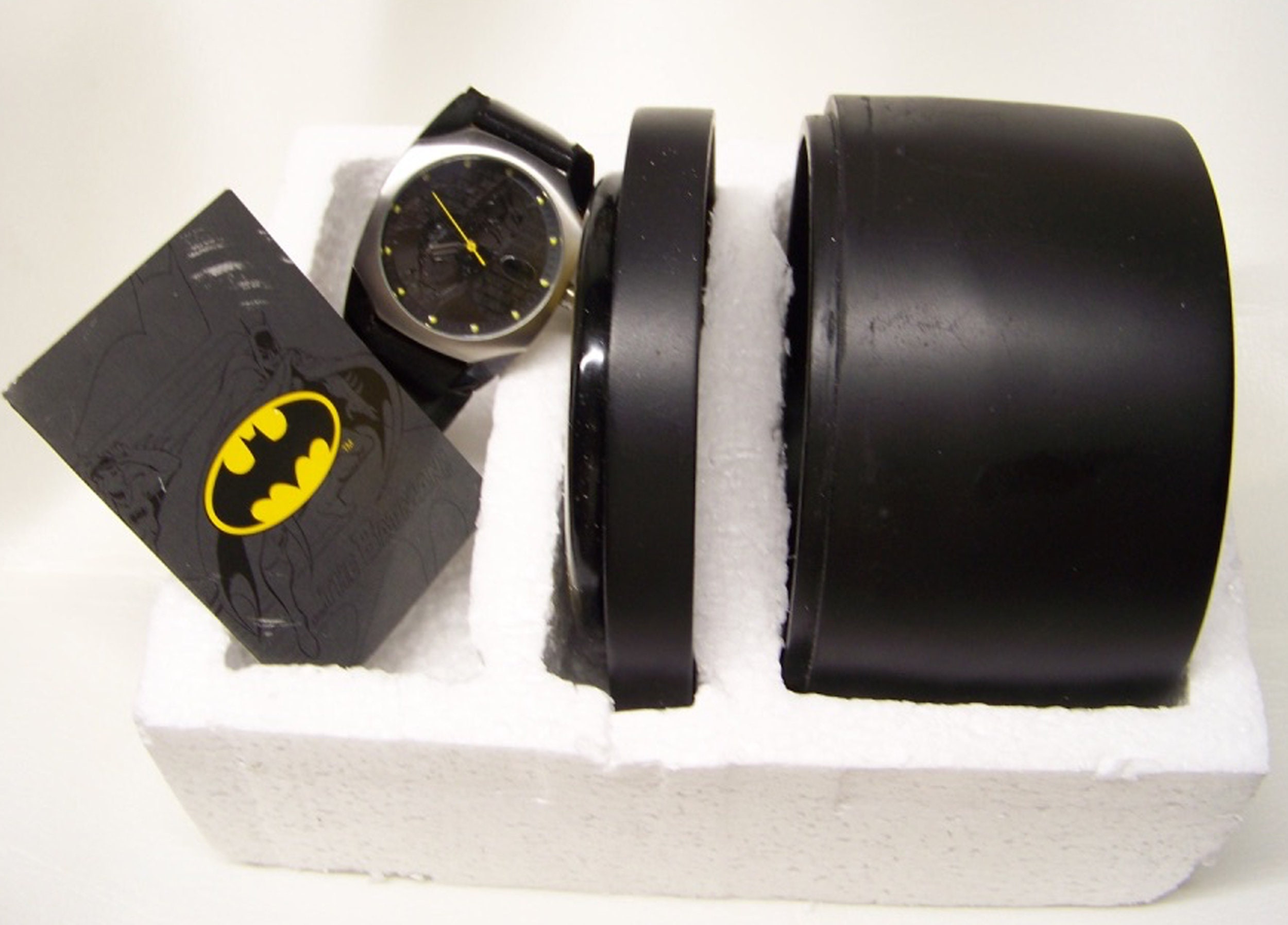 Batman Bruce Wayne Watch Fossil Lmt Ed 500 Wristwatch Rare Mens 