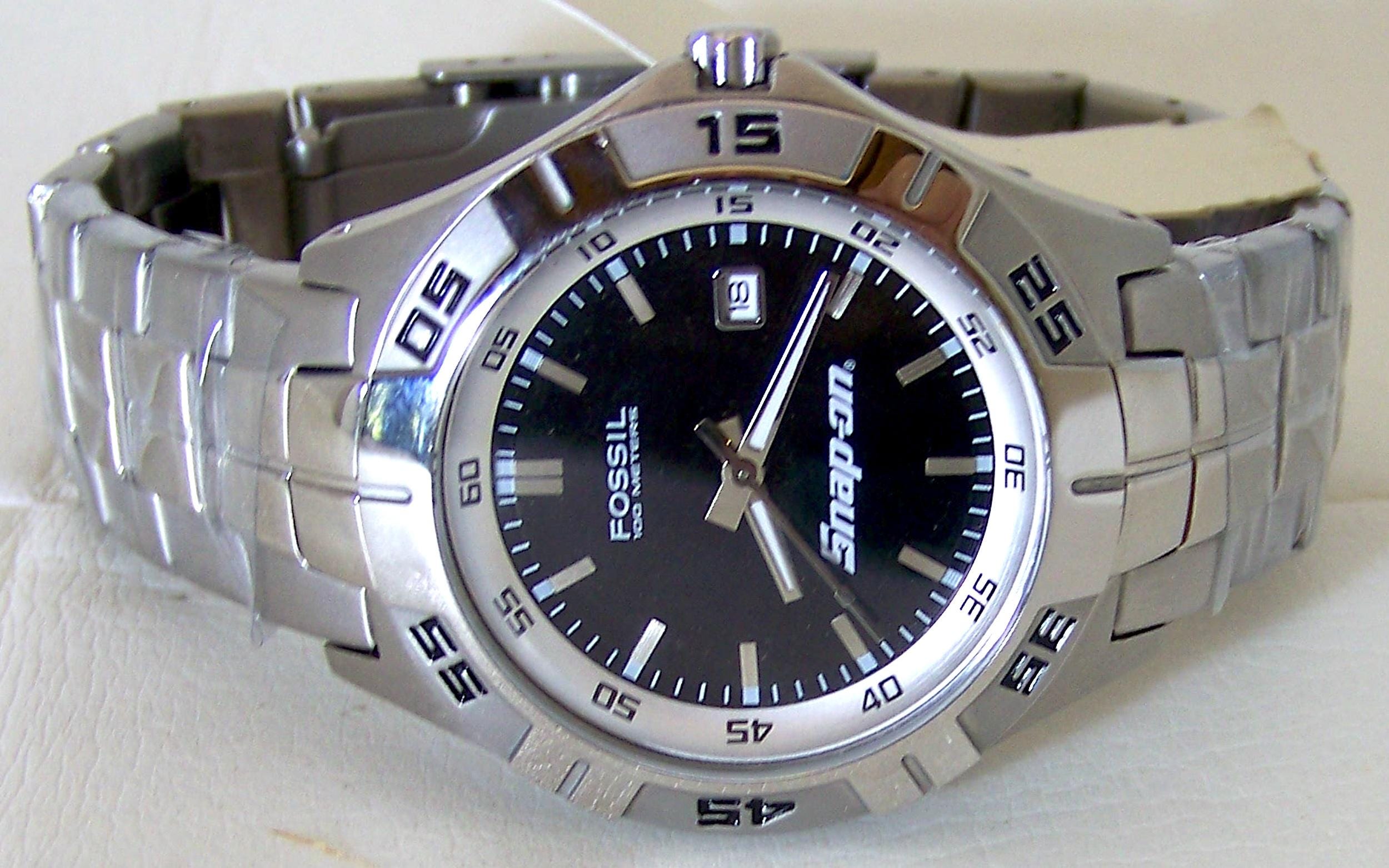 Fossil PR5339 Snap-On Special Edition Watch Stainless Steel Black Dial New Fossil 100 m (10 ATM) Water Resistance Sport Wristwatches  main image 3