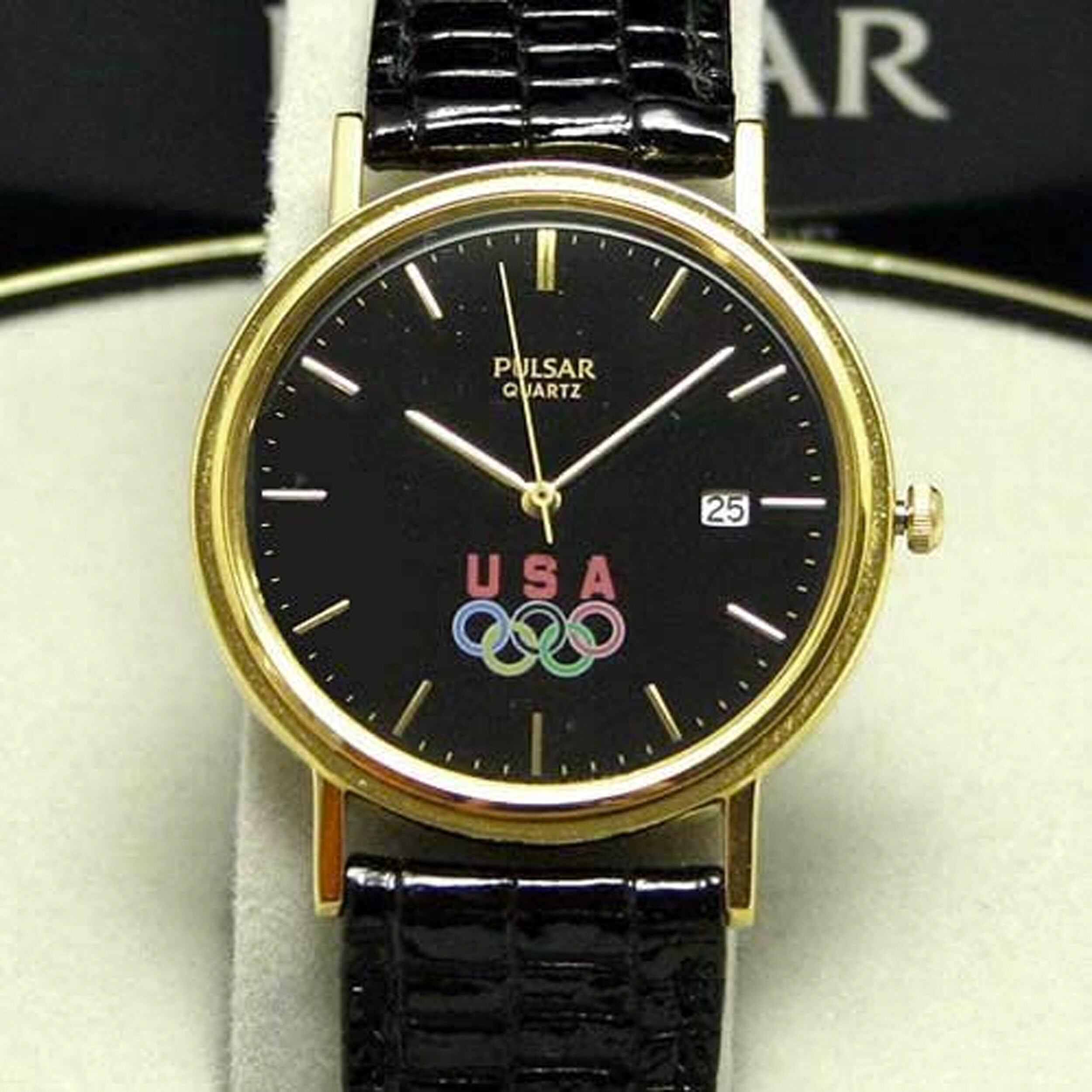 Pulsar Olympics USA Watch Seiko Gold Tone Quartz Collectors Wristwatch Etsy