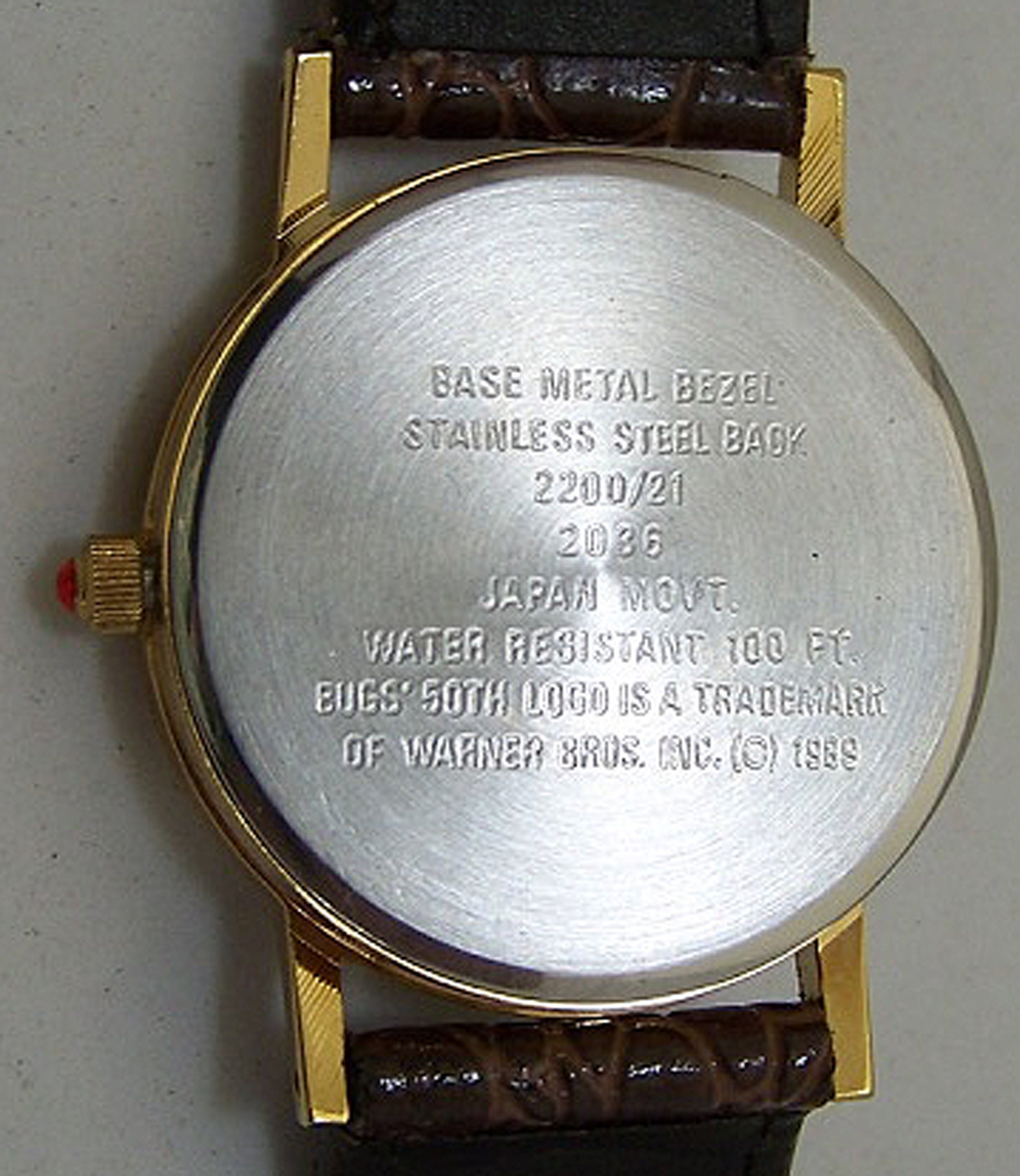 RARE Bugs Bunny Gold Armitron Looney Tunes 50th Anniversary Watch, New In Box Vintage 1989 Looney Toons Bugs Bunny 50th | Mercari main image 3
