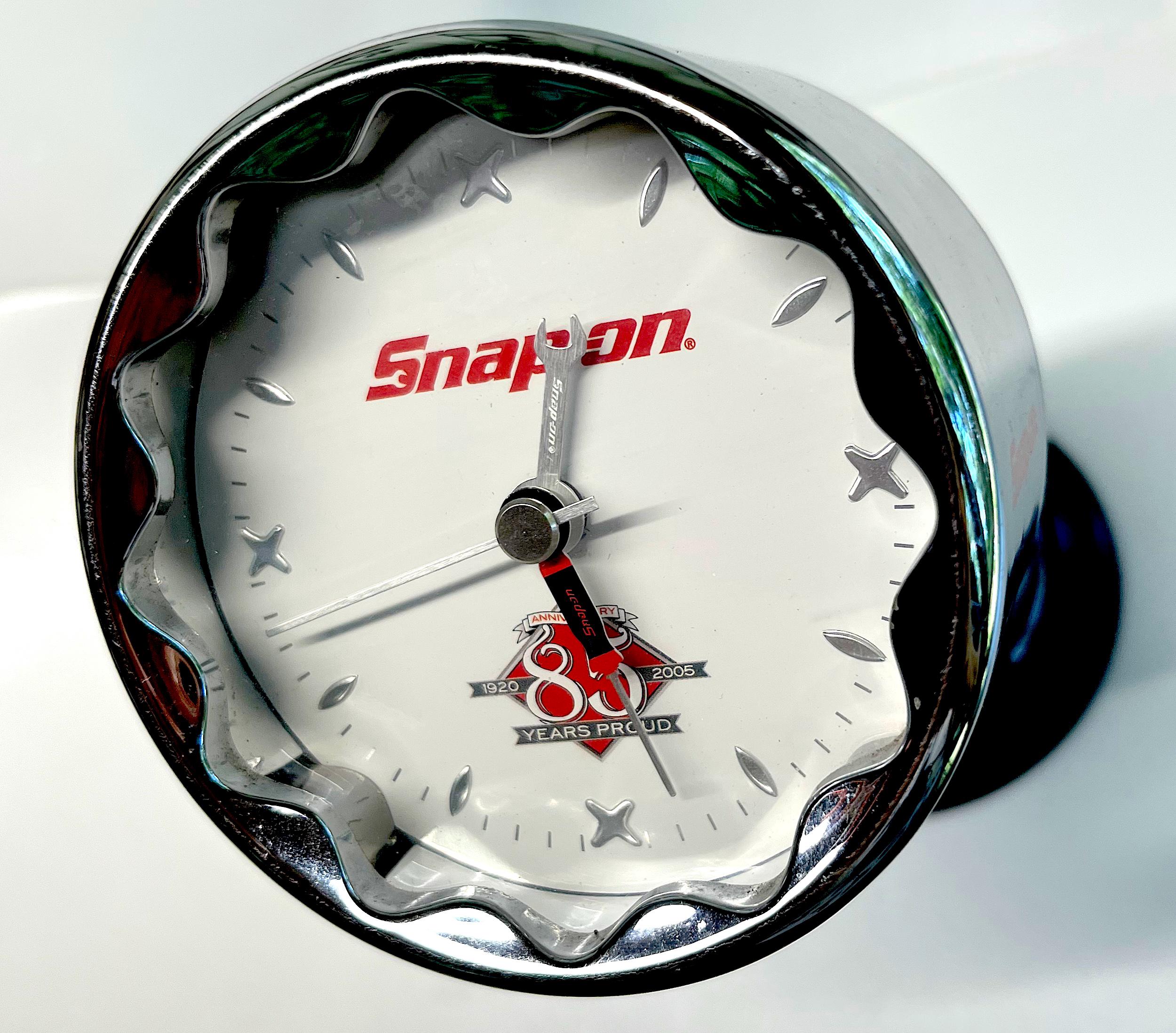 Snap-on Tools Socket Desk Clock Novelty Collectible 85 Year