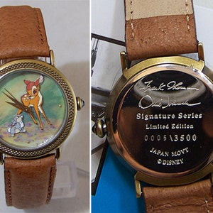 Bambi Watch Disney Artists Signature Series Limited Edition RARE image 1