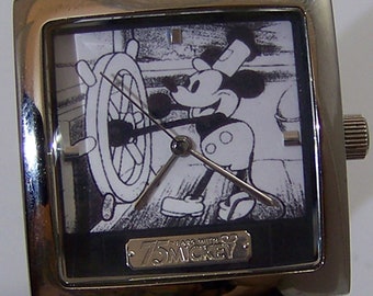 Vintage Avon Mickey Mouse 75th Anniversary Watch, Steamboat  display picture 1