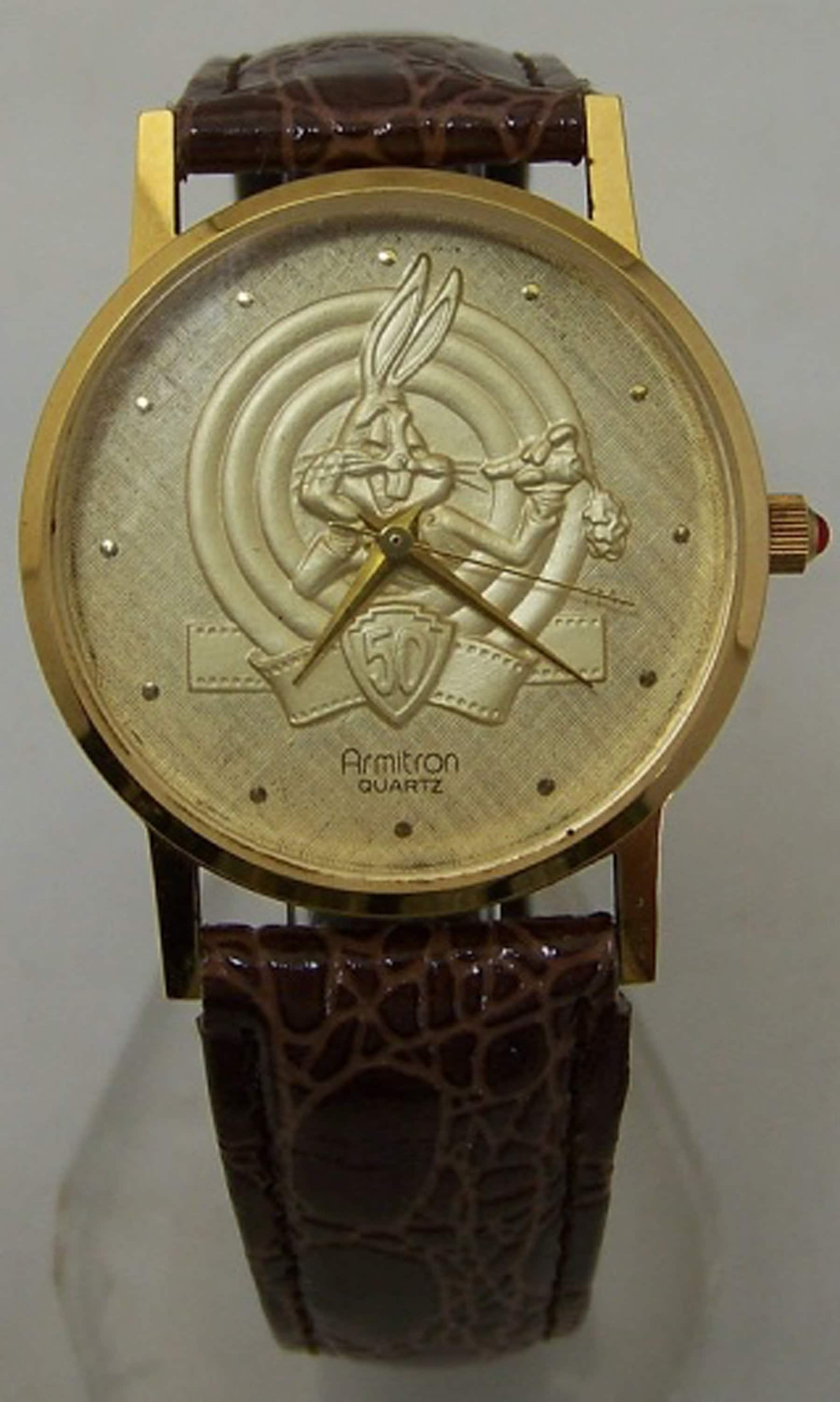 Bugs Bunny Gold Armitron Watch Looney Tune 50th Anniversary