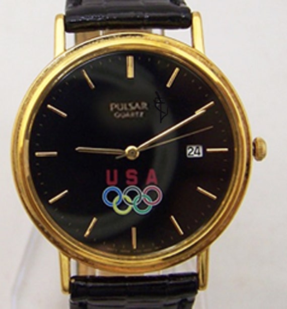 Pulsar Olympics USA Watch Seiko Gold Tone Quartz Collectors - Etsy Denmark