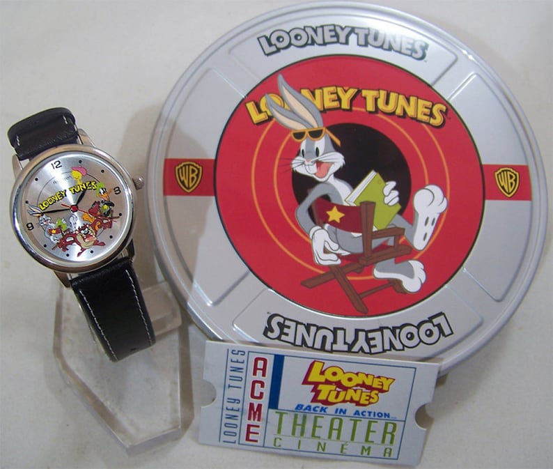 Looney Tunes Watch Back in Action Bugs Bunny & Friends Wristwatch Set Etsy