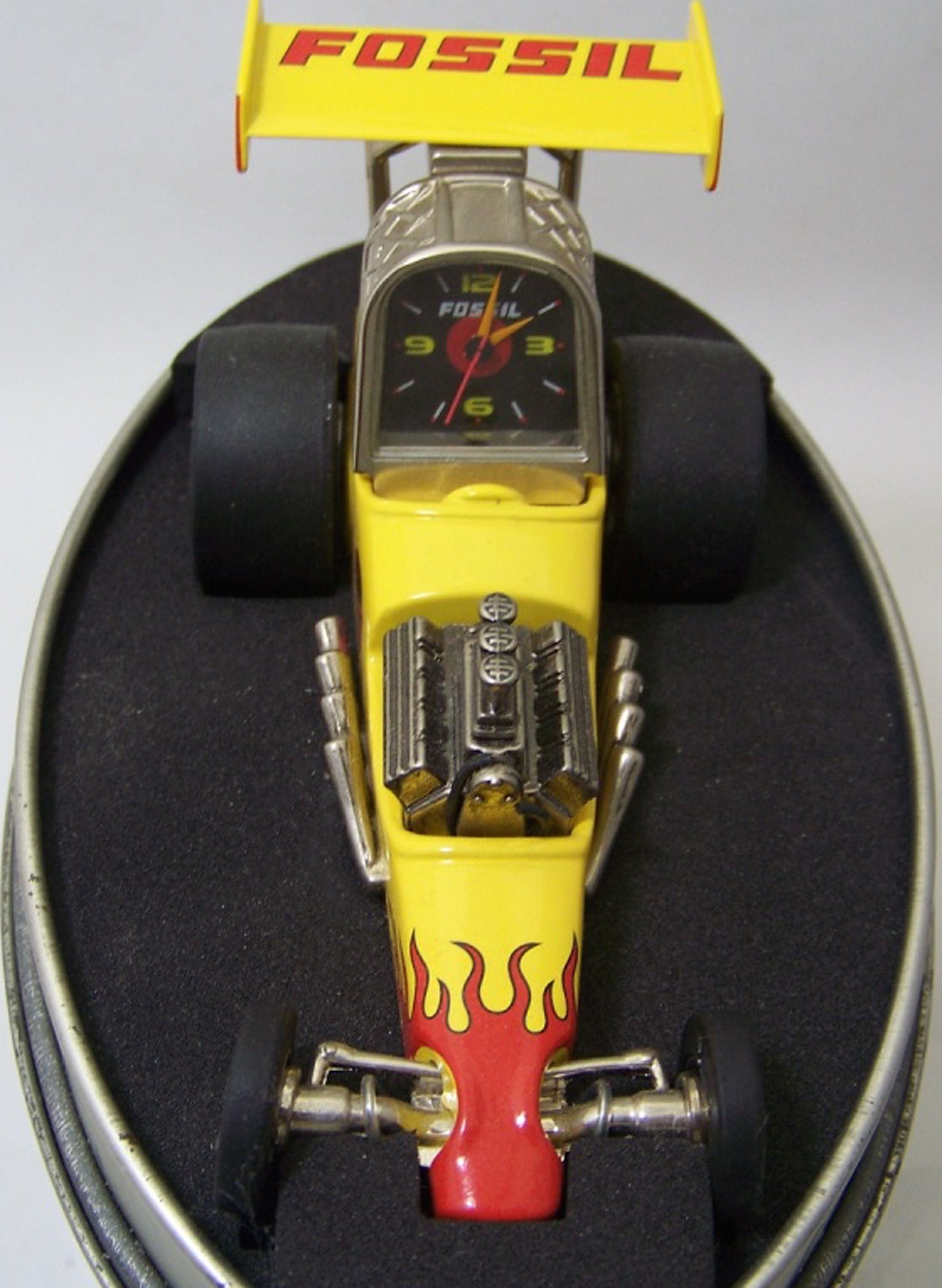 Fossil Dragster Desk Clock Drag Racing Car Novedad Desk Clock Etsy México