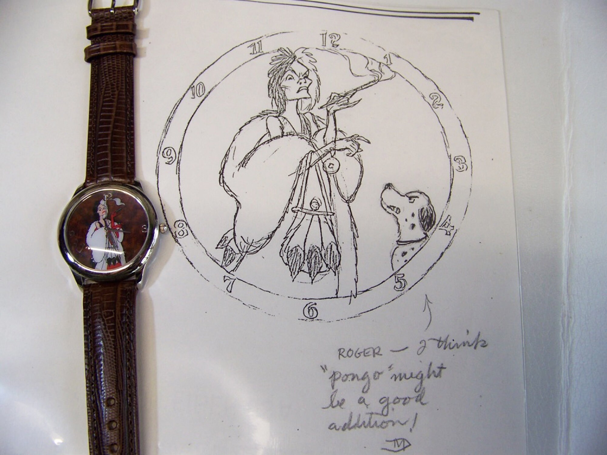 Cruella De Vil Watch Signature Series Marc Davis Signed Bio 