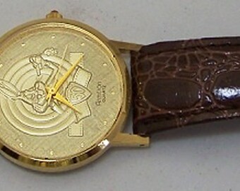 RARE Bugs Bunny Gold Armitron Looney Tunes 50th Anniversary Watch, New In Box Vintage 1989 Looney Toons Bugs Bunny 50th | Mercari main image 4
