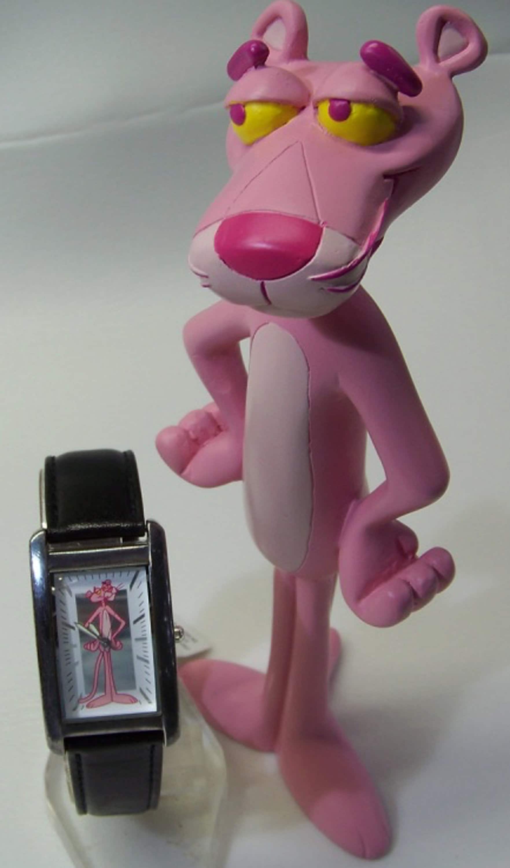 Pink Panther Watch Cartoon Movie Character Fossil Collector Wristwatch