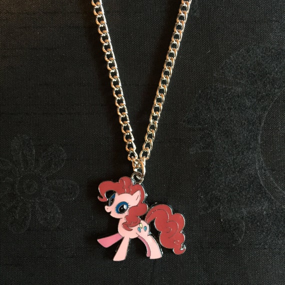 Silver Plated Pink My Little Pony Necklace | Etsy