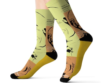 Los calcetines Rock, calcetines Dwayne Johnson, La cita de Rock, Calcetines de celebridades, Calcetines Únicos, Regalo para el fanático del rock, regalo de Dwayne Johnson