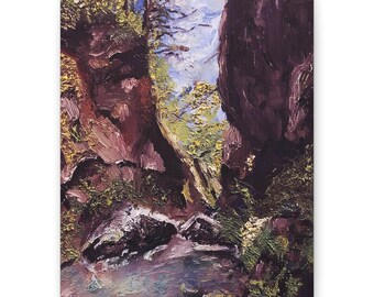 Obraz z Oregon Art, wydruk 8”10” Sztuka Oregonu, eksploruj, wydruk z Oregon Art, Szlak. Wędrówki. Sztuka ścienna Oregon, obraz ścienny na płótnie z motywem górskim, piesze wędrówki