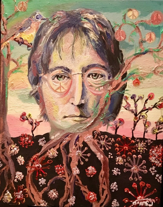 John Lennon Art Imagine ORIGINALPeace art John Legend John ...