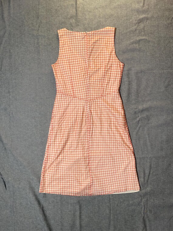 J. Crew Pink Checkered Sleeveless Dress