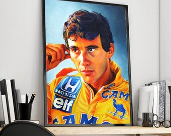 アイルトン・セナのオリジナルカラー絵画、マクラーレン F1 チーム、F1