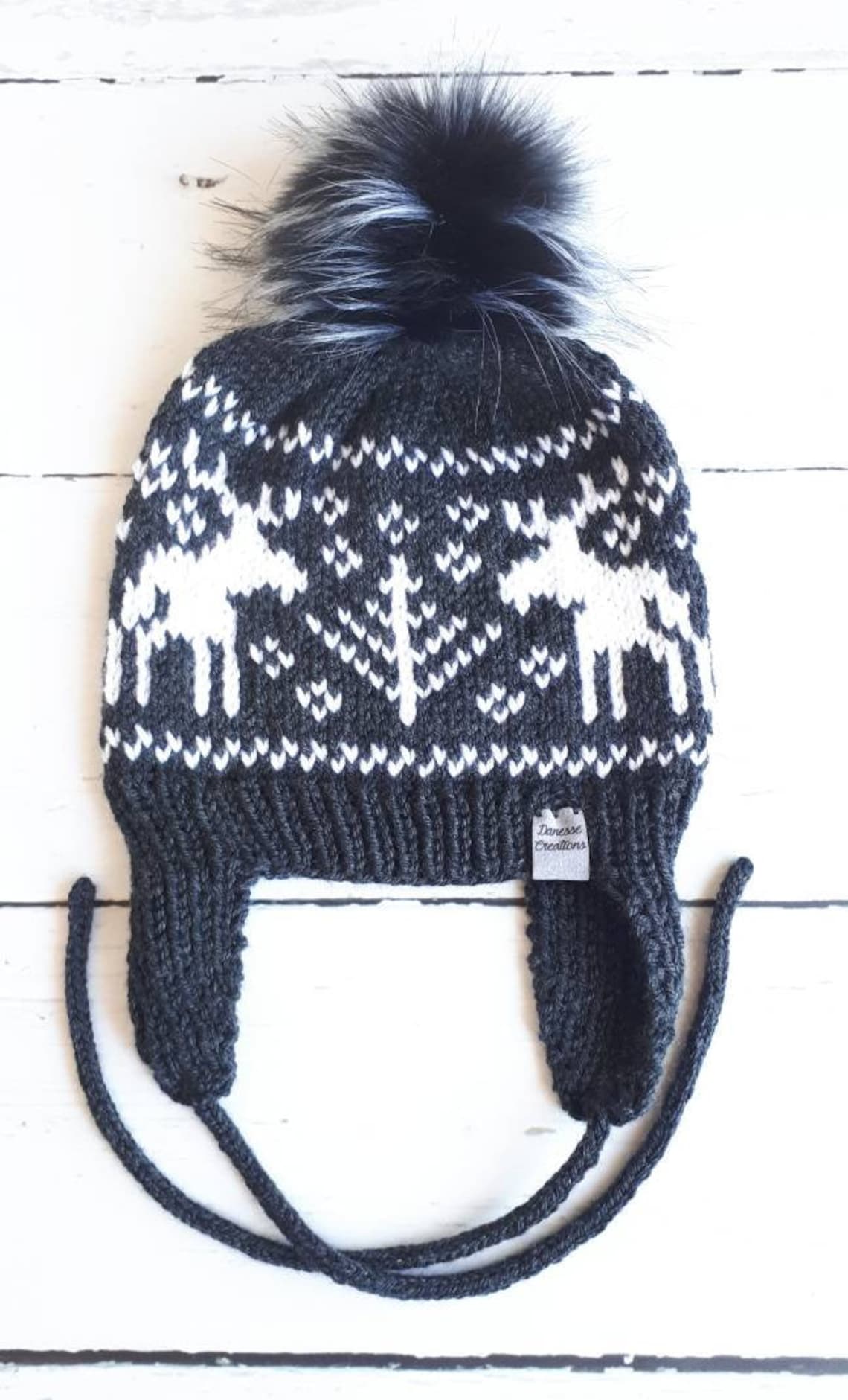 Knit Moose Hat Adult Knit Moose Hat Child's Hat Fair Etsy