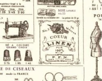 Coupon vintage imprimé noir