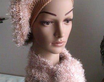 women crochet beret