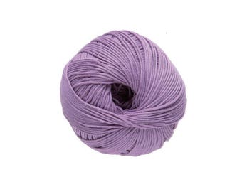 Coton à tricoter ou crocheter Natura n° 30 Glycine