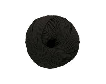 Cotton knit or crochet Natura No. 11 black