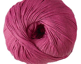 Coton à tricoter Natura n°62 cerise